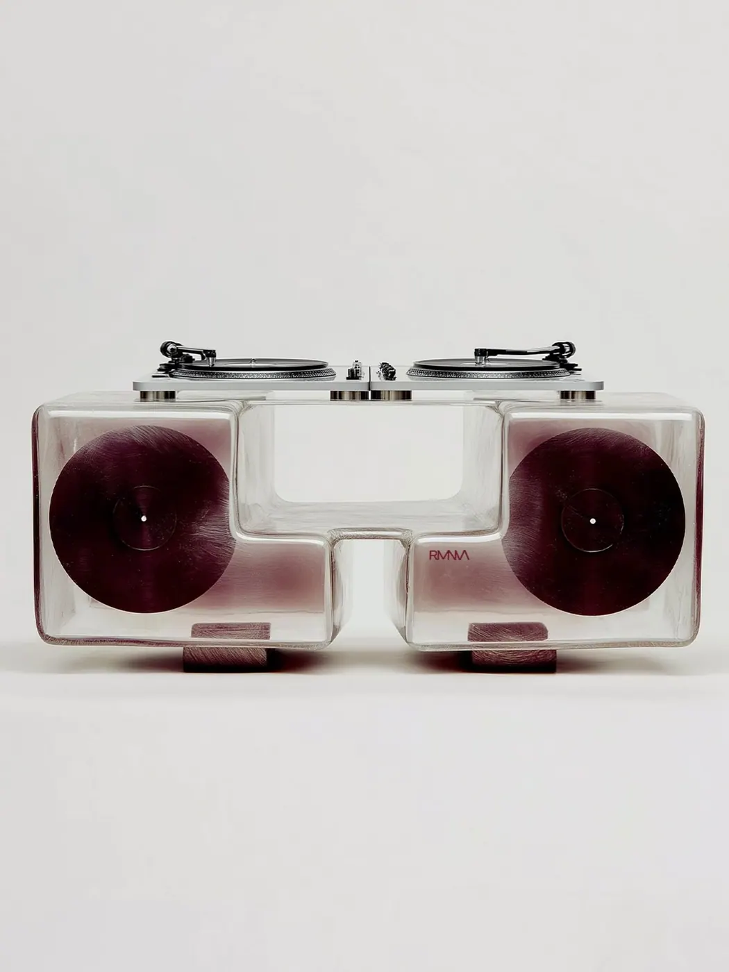 Transparent boombox booth